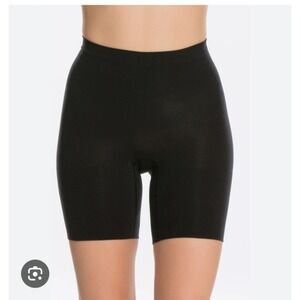 SPANX Power Short Black Seamless Lightweight‎ Shaping Shorts Size Large